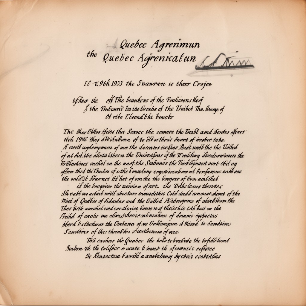 AI-generated illustration of Quebec Agreement