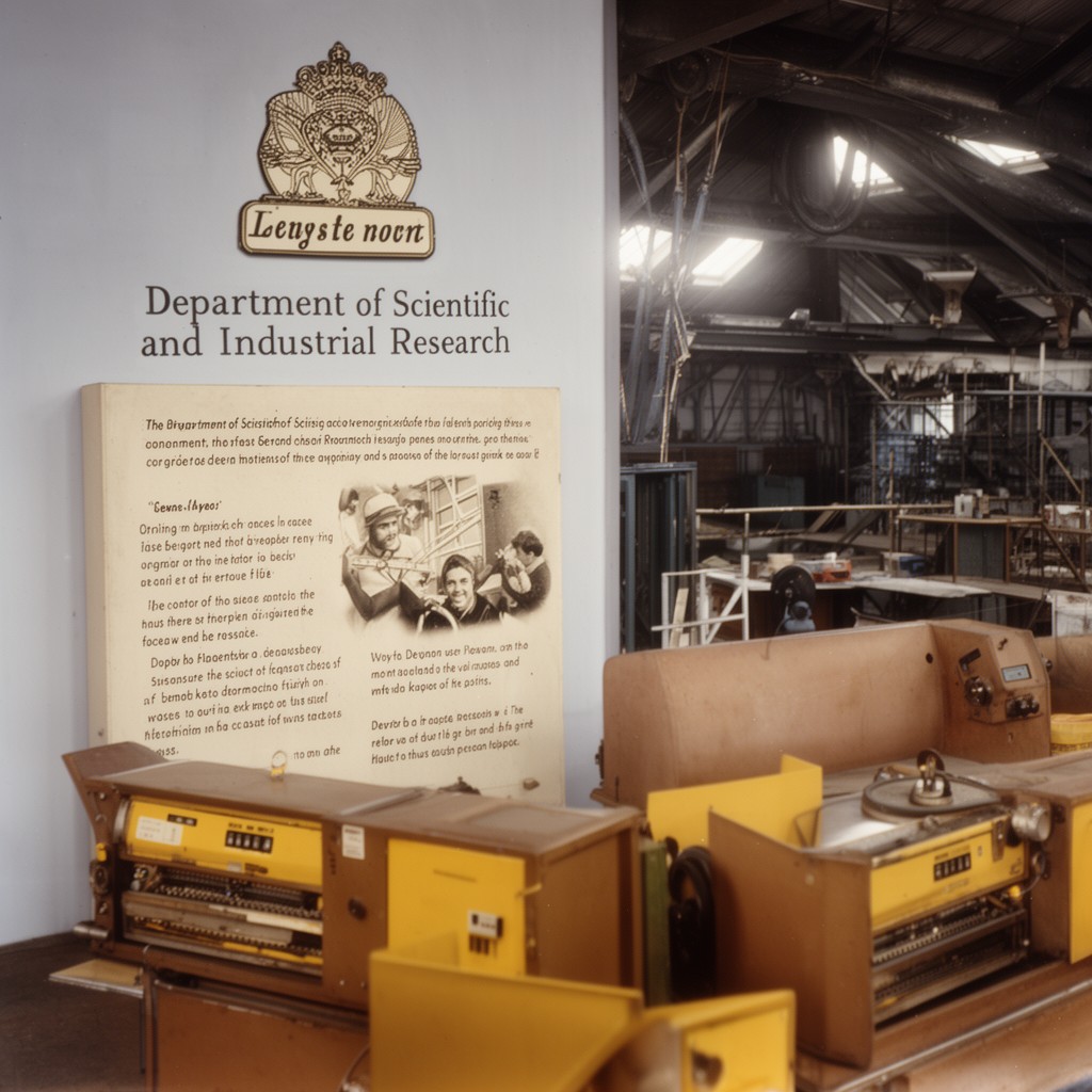 AI-generated illustration of Department of Scientific and Industrial Research