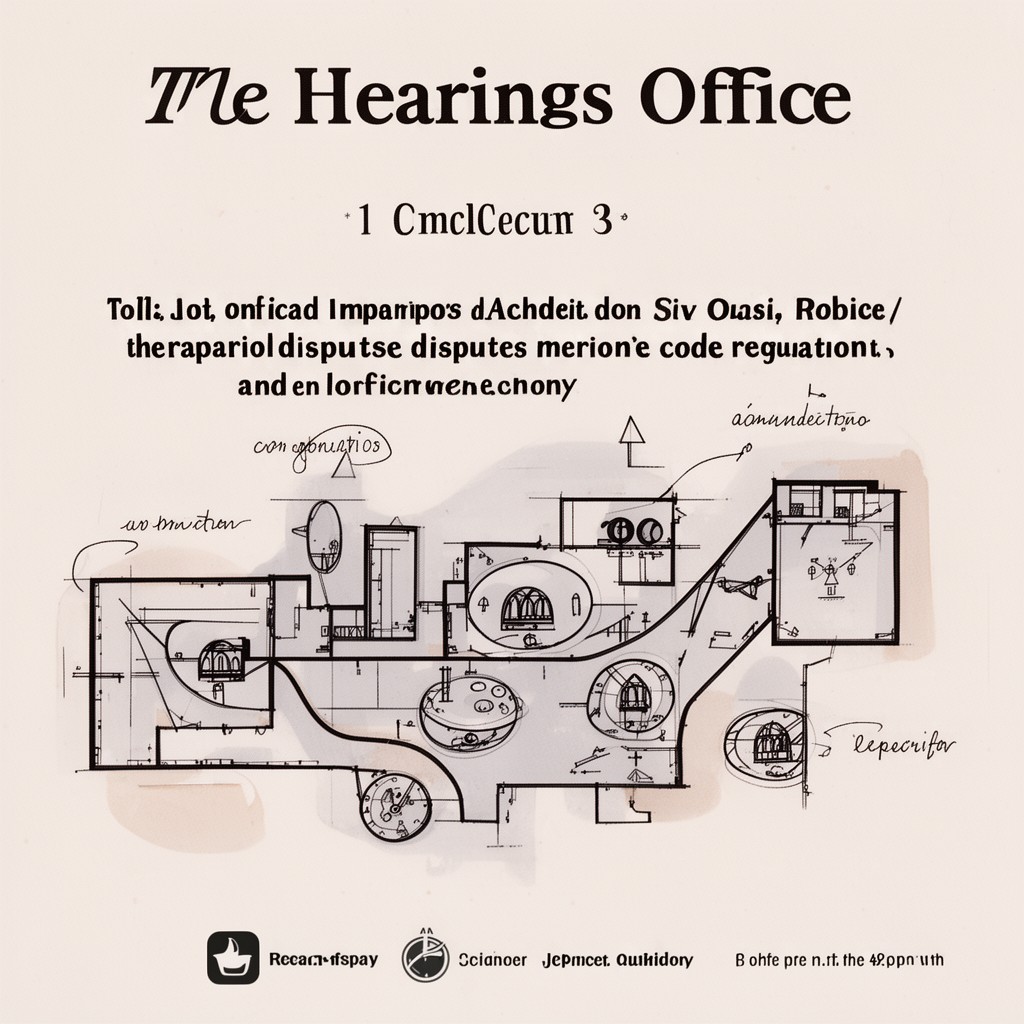 AI-generated illustration of Hearings Office