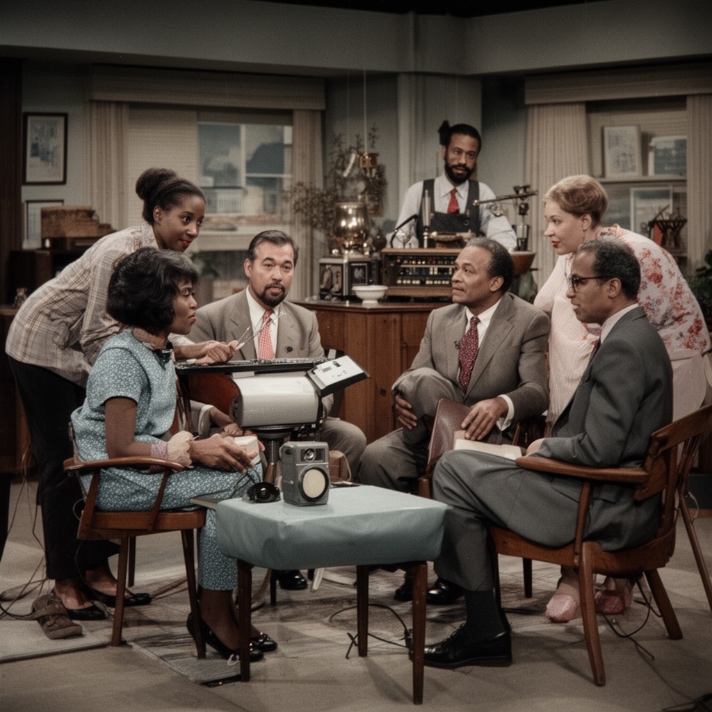 AI-generated illustration of National Educational Television