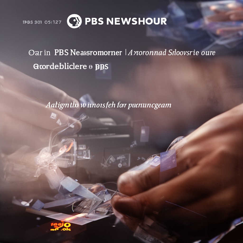 AI-generated illustration of PBS NewsHour