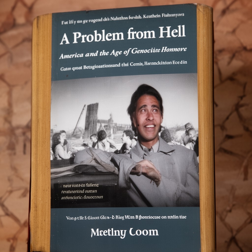 AI-generated illustration of A Problem from Hell: America and the Age of Genocide