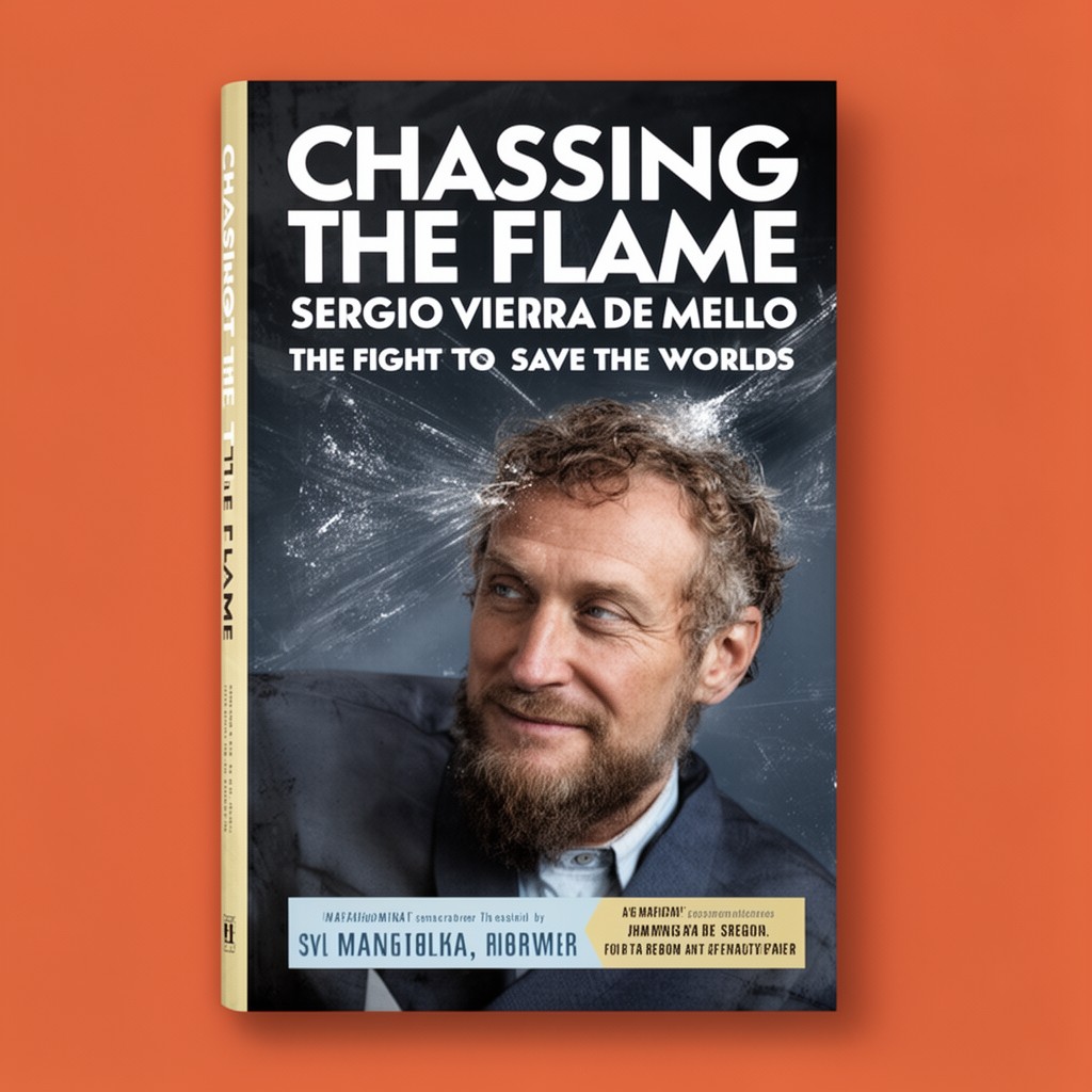 AI-generated illustration of Chasing the Flame: Sergio Vieira de Mello and the Fight to Save the World