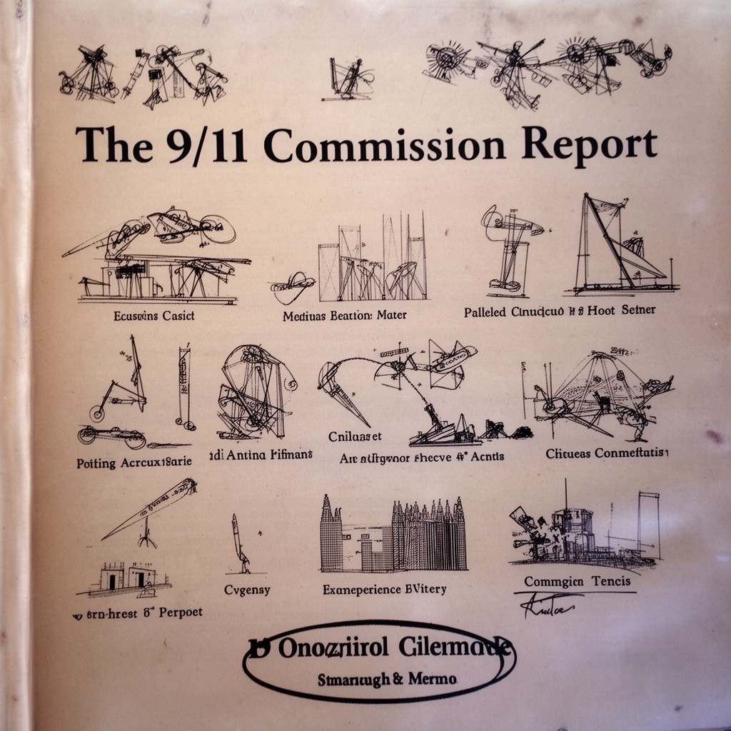 AI-generated illustration of 9/11 Commission Report