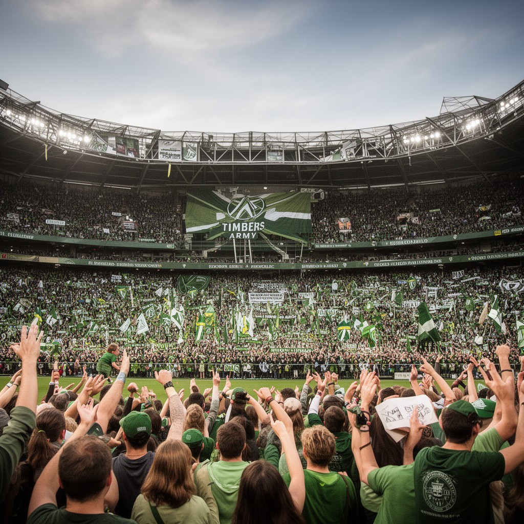 AI-generated illustration of Timbers Army