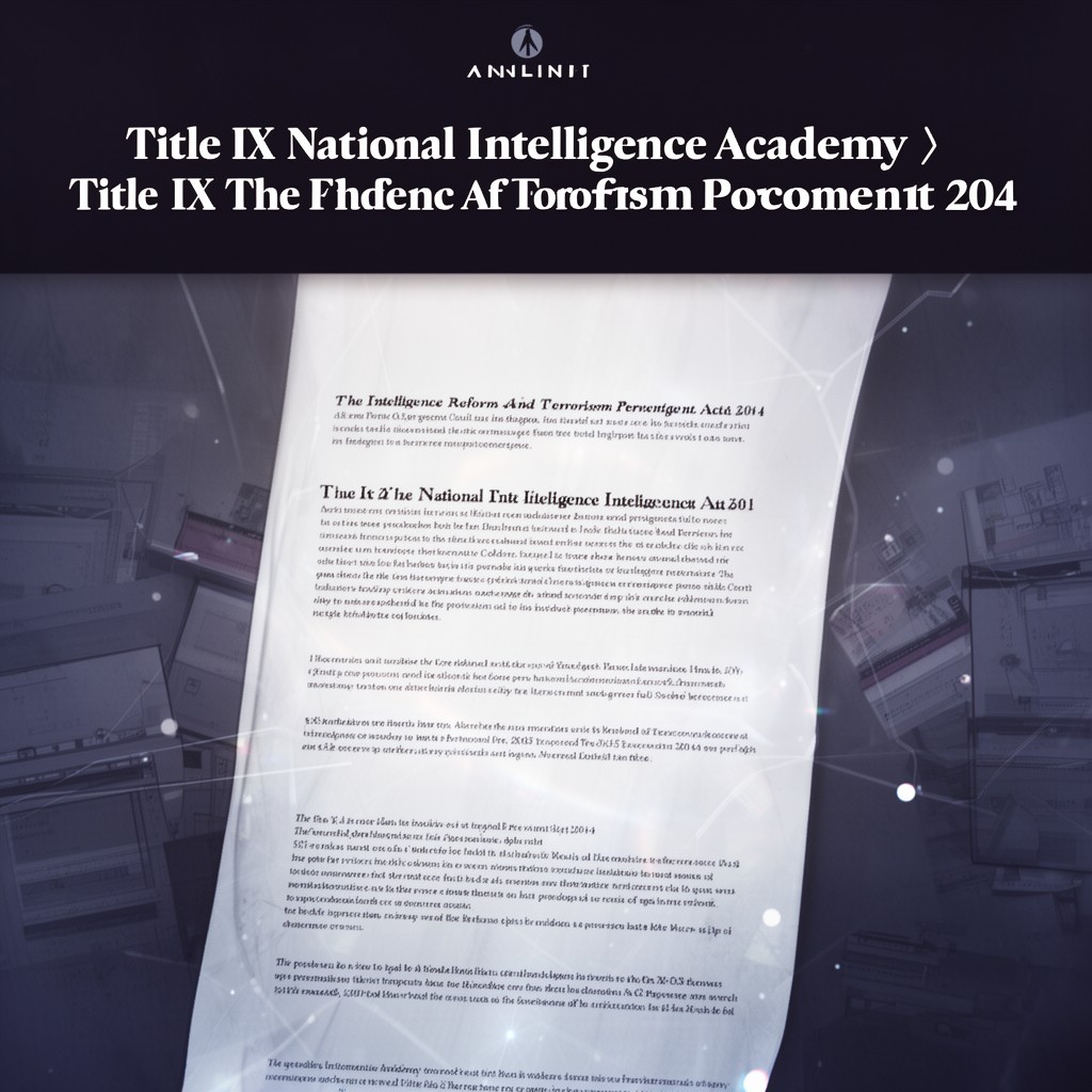 AI-generated illustration of Title IX—National Intelligence Academy