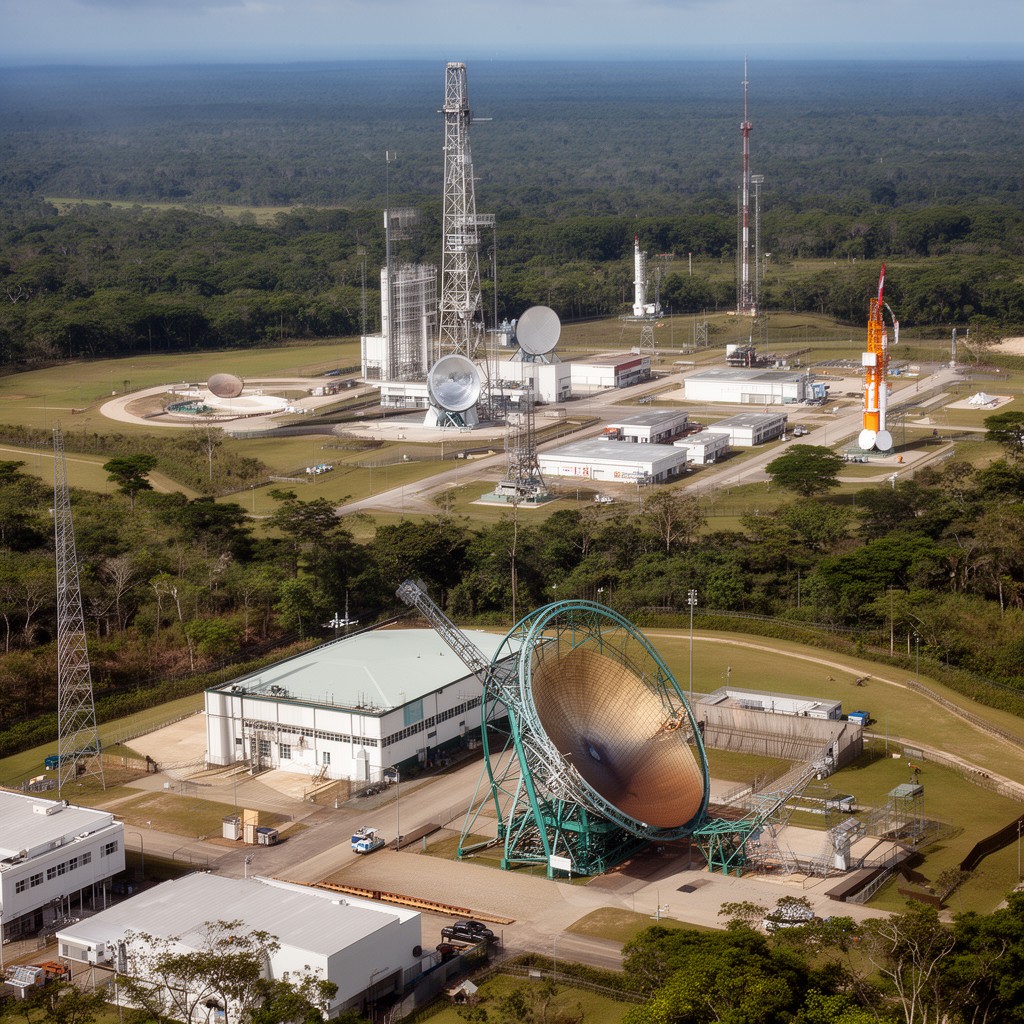 AI-generated illustration of Guiana Space Centre