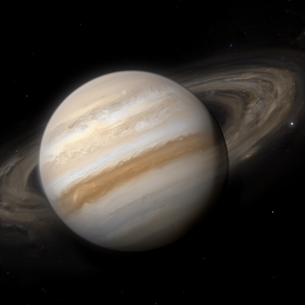 AI-generated illustration of exoplanet WASP-96b