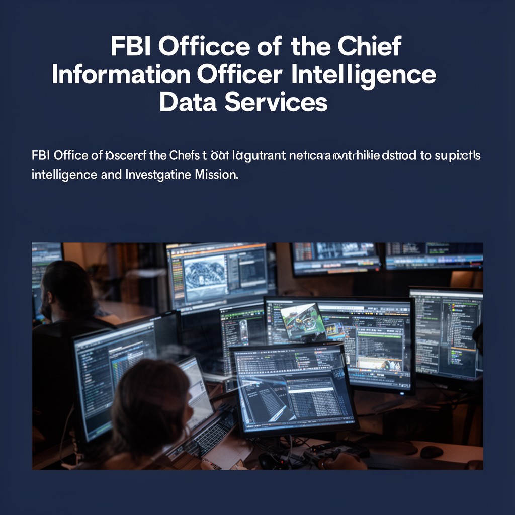 AI-generated illustration of FBI Office of the Chief Information Officer intelligence data services