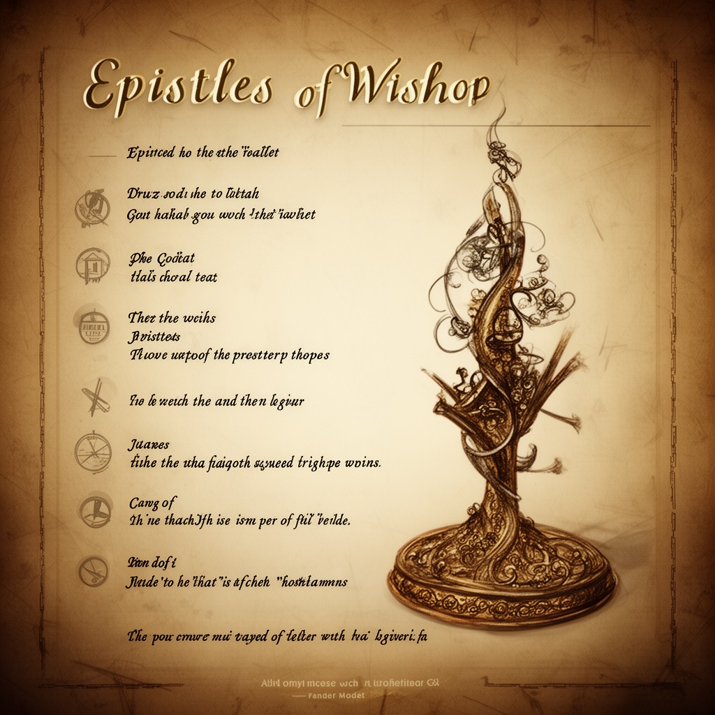 AI-generated illustration of Epistles of Wisdom