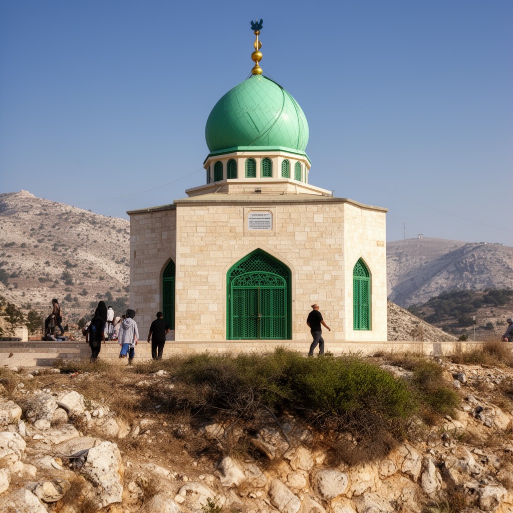 AI-generated illustration of Nabi Shuayb shrine