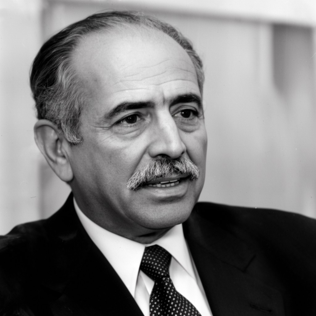 AI-generated illustration of Kamal Jumblatt