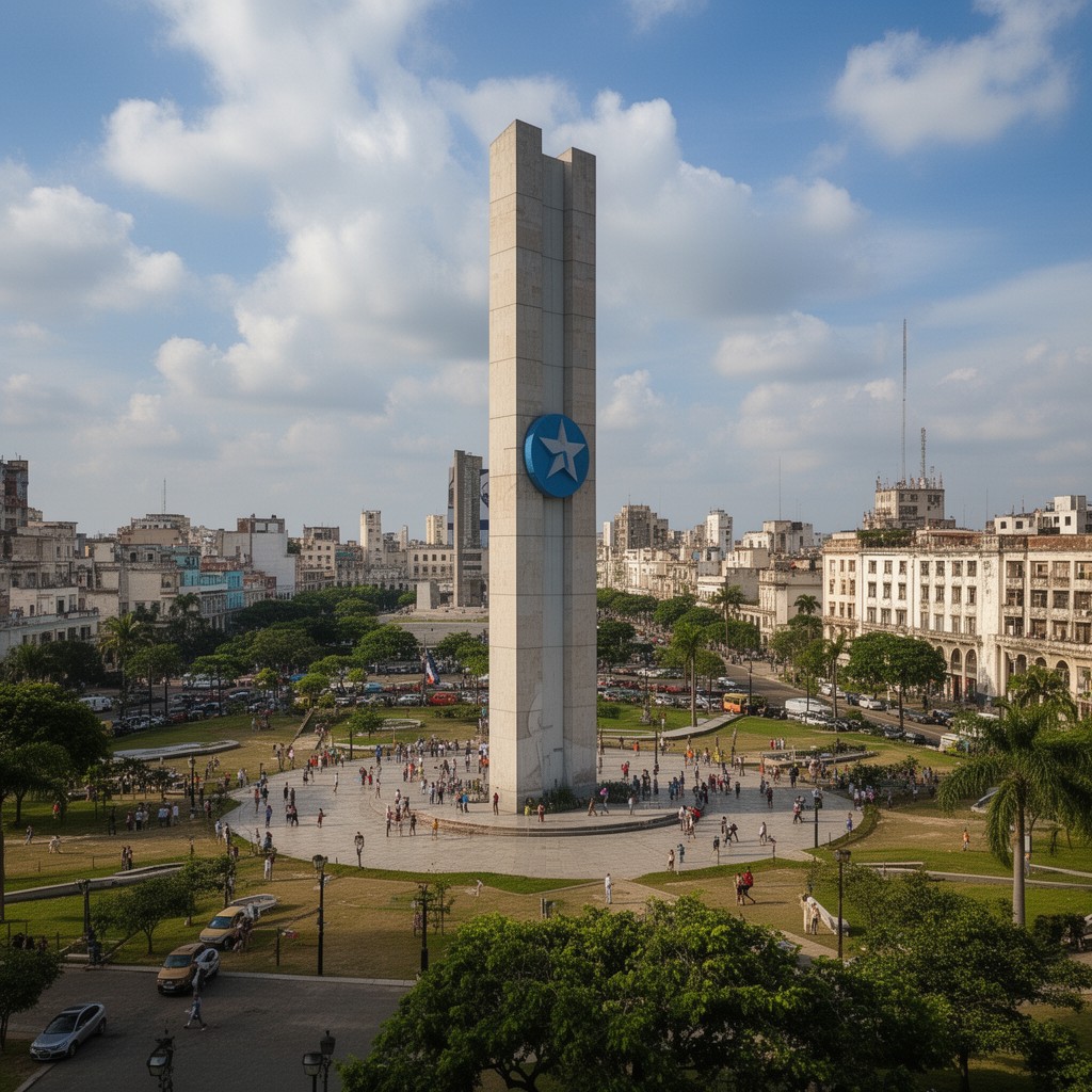 AI-generated illustration of Plaza de la Revolución municipality