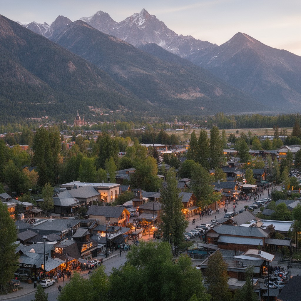 AI-generated illustration of Ketchum, Idaho, United States