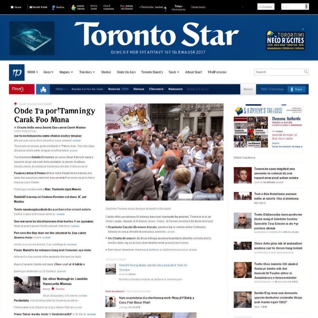 AI-generated illustration of Toronto Star