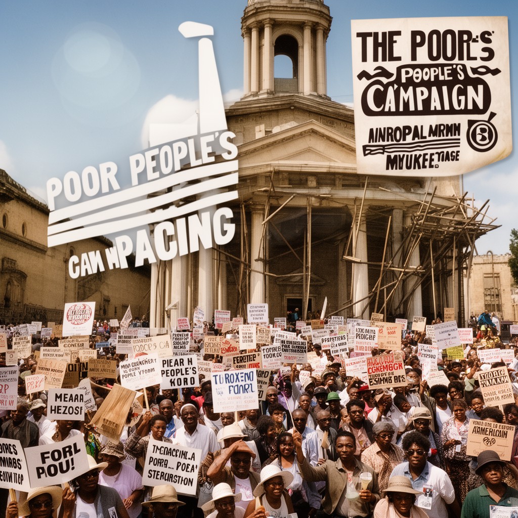 AI-generated illustration of Poor People’s Campaign