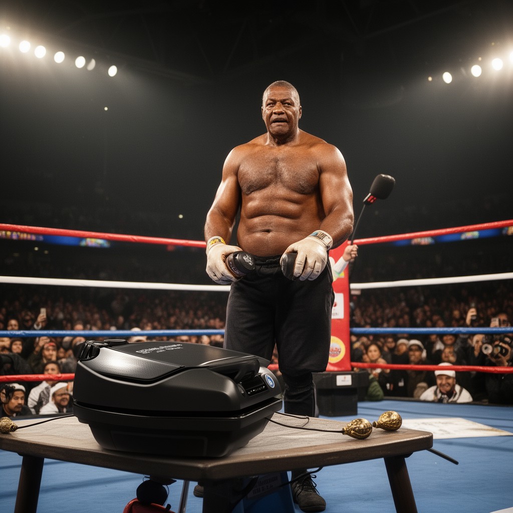 AI-generated illustration of George Foreman