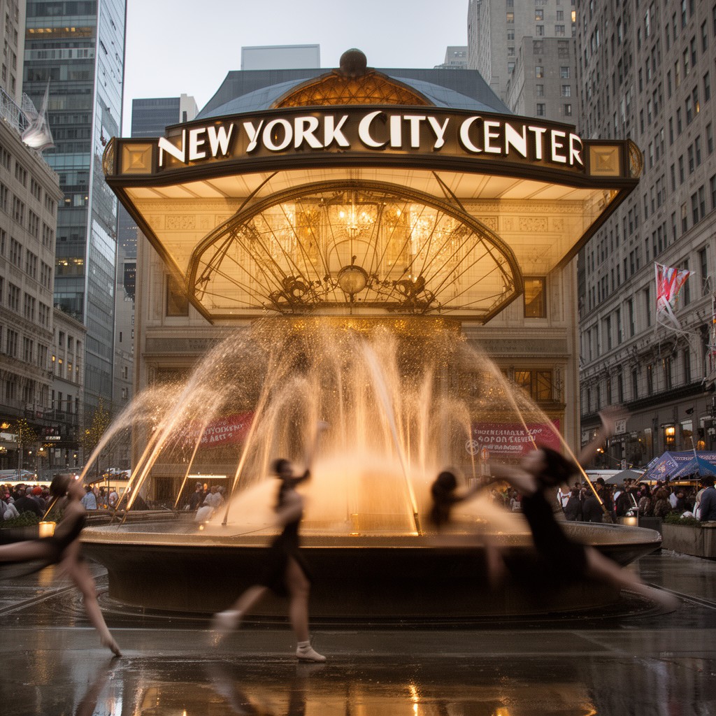 AI-generated illustration of New York City Center