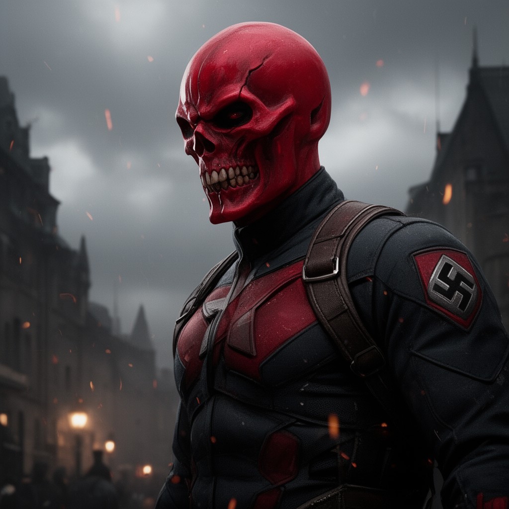 AI-generated illustration of Red Skull