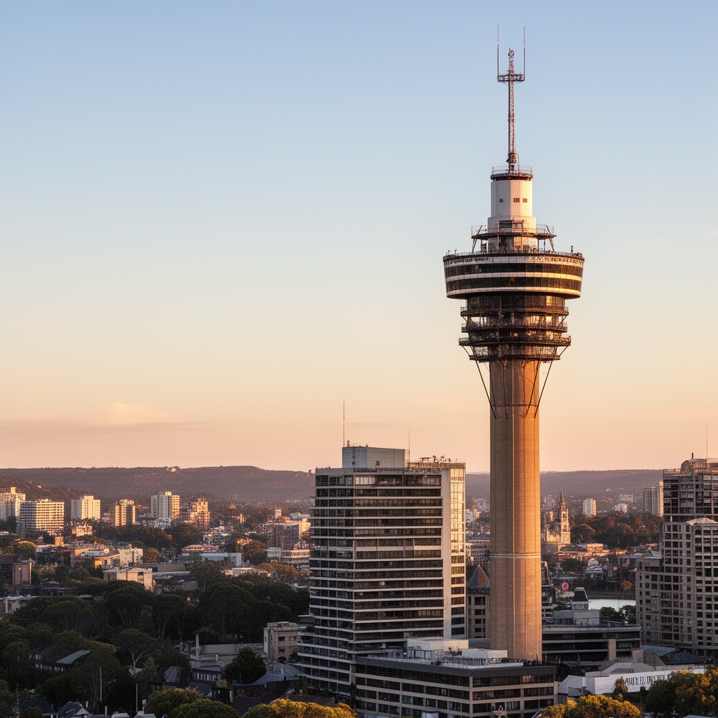 AI-generated illustration of Sydney Tower
