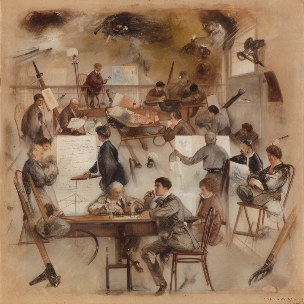 AI-generated illustration of Society of American Artists