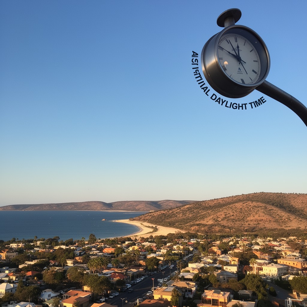 AI-generated illustration of Australian Central Daylight Time