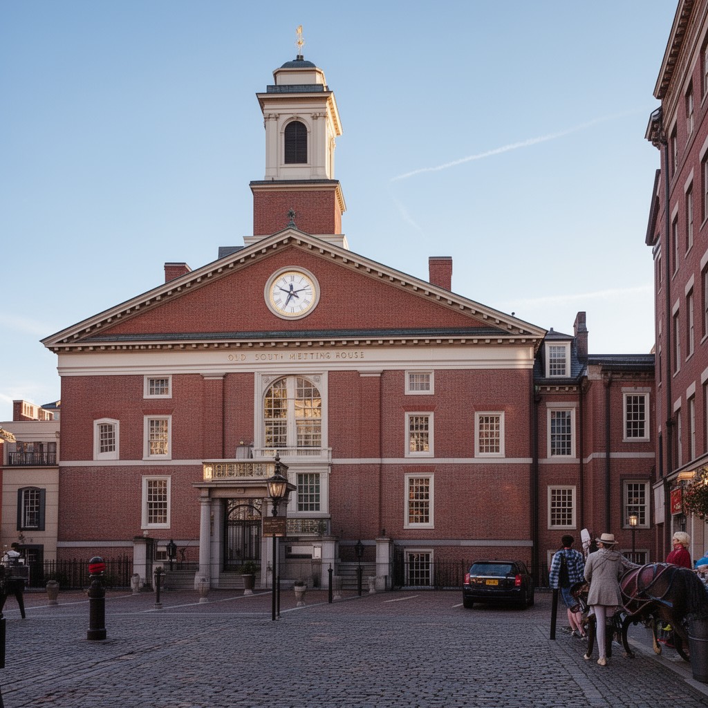 AI-generated illustration of Old South Meeting House