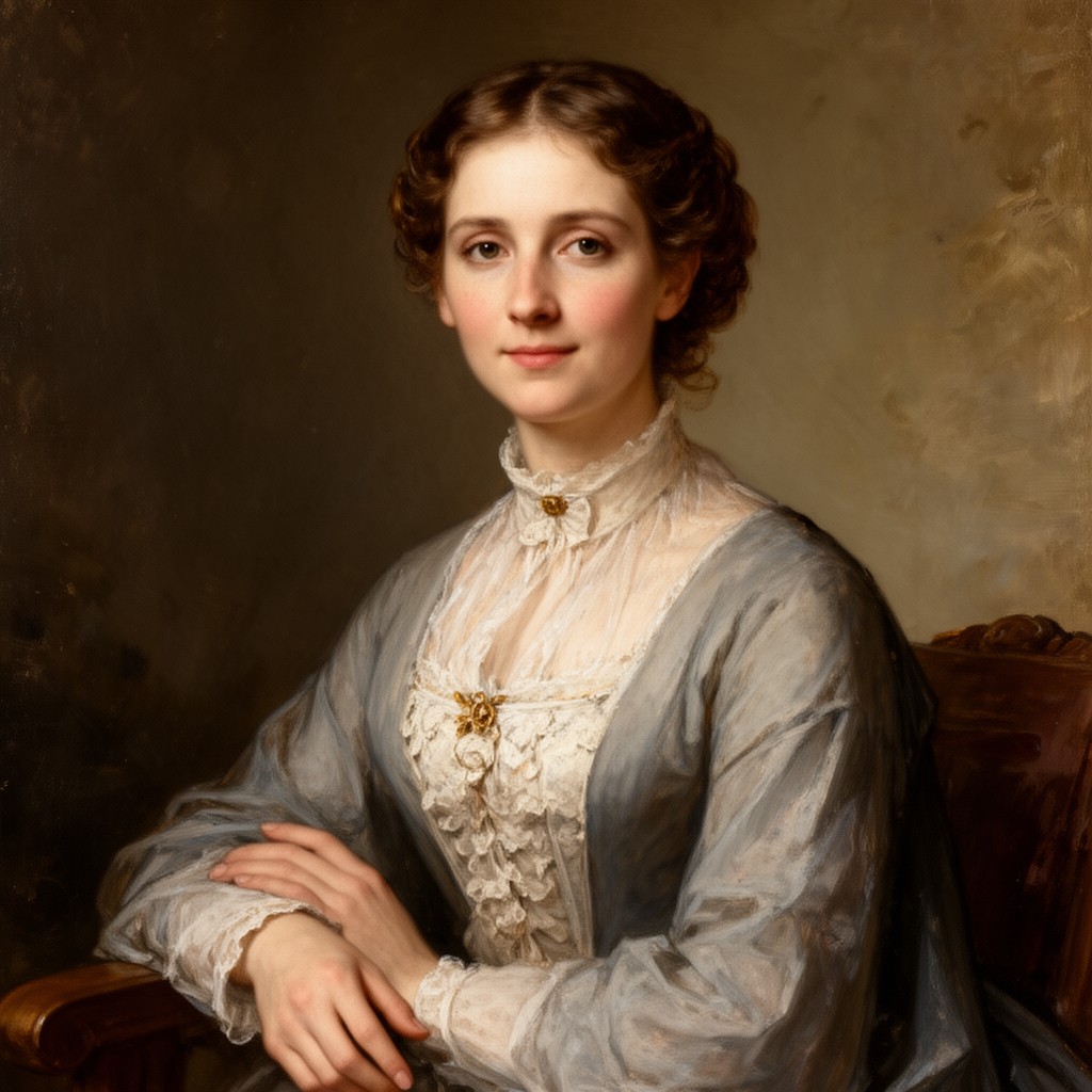 AI-generated illustration of Elizabeth Barrett Browning