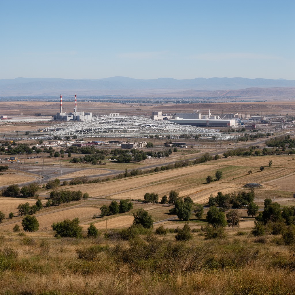 AI-generated illustration of Columbia Basin Project