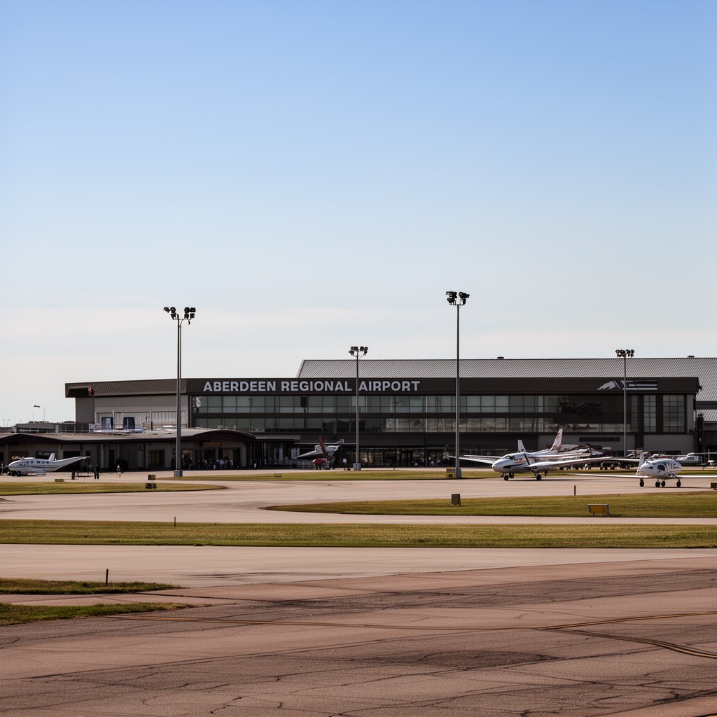 AI-generated illustration of Aberdeen Regional Airport