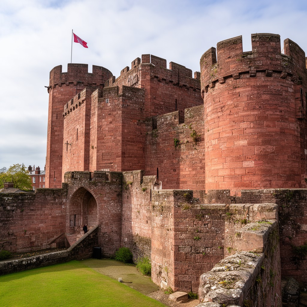 AI-generated illustration of Shrewsbury Castle
