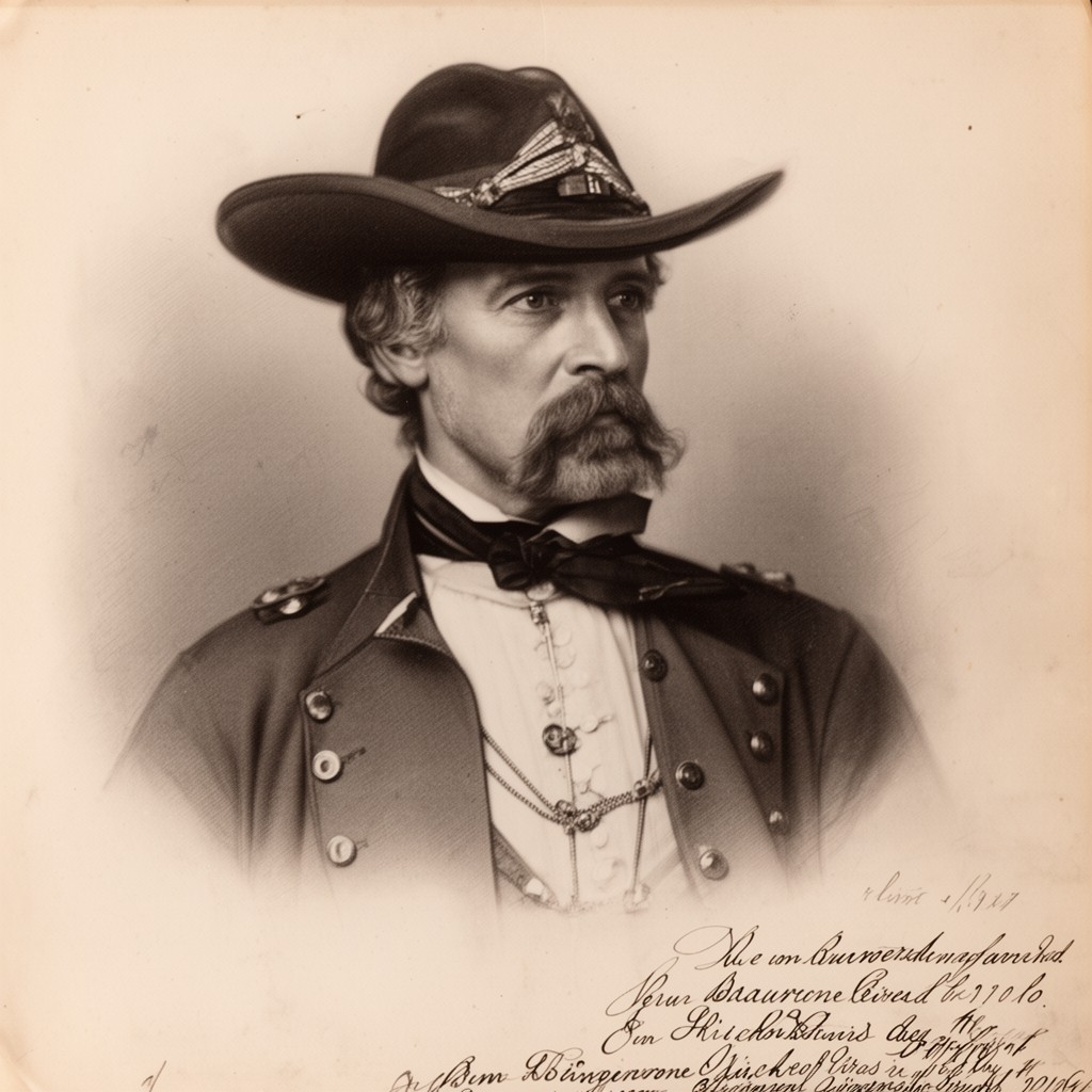 AI-generated illustration of Brigadier General P. G. T. Beauregard
