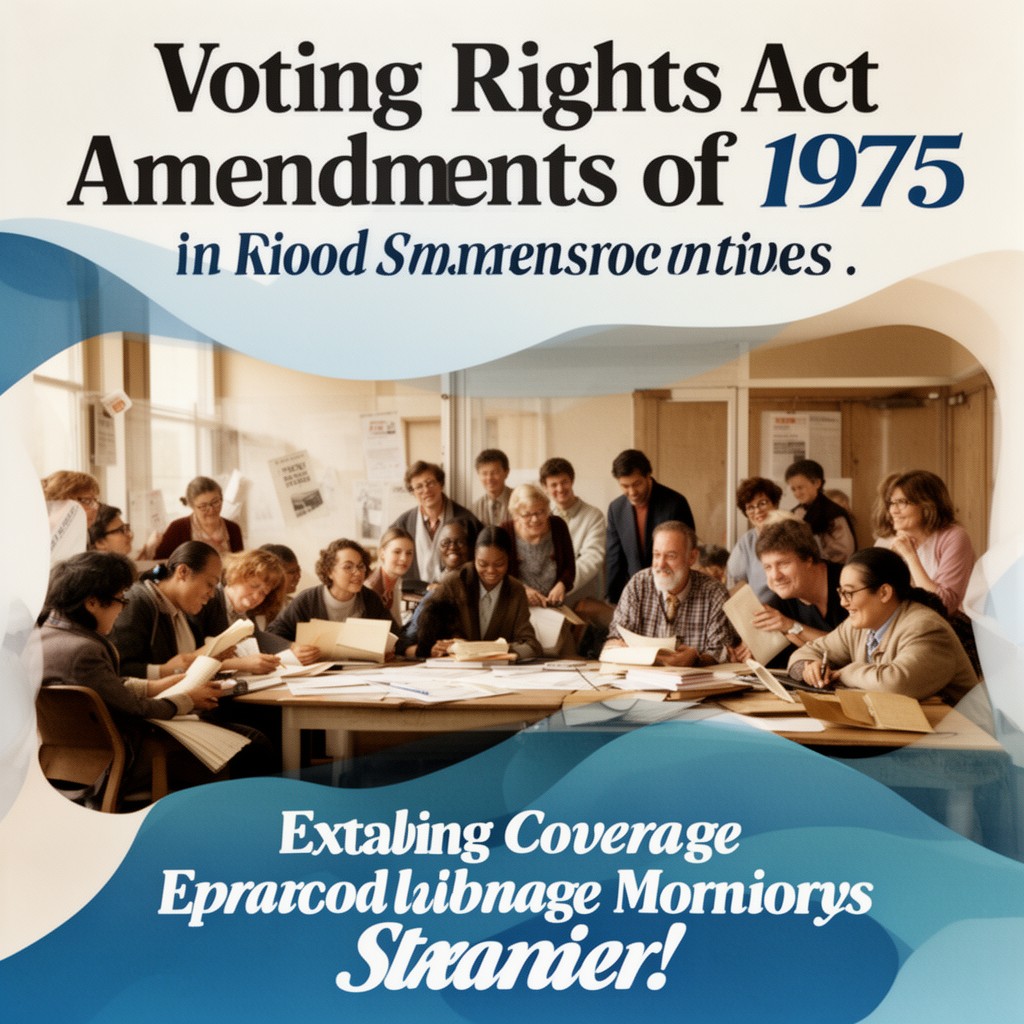 AI-generated illustration of Voting Rights Act Amendments of 1975