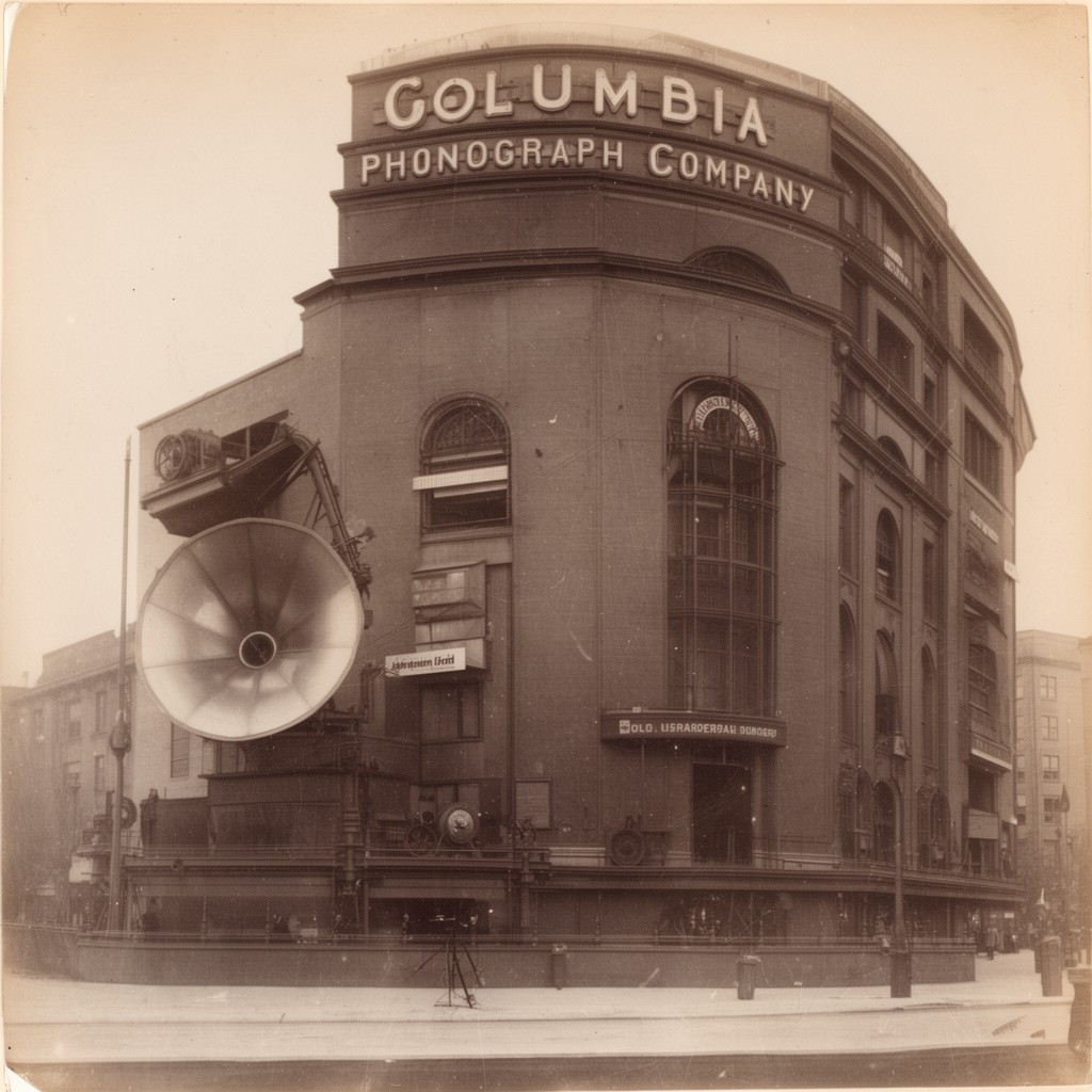 AI-generated illustration of Columbia Phonograph Company