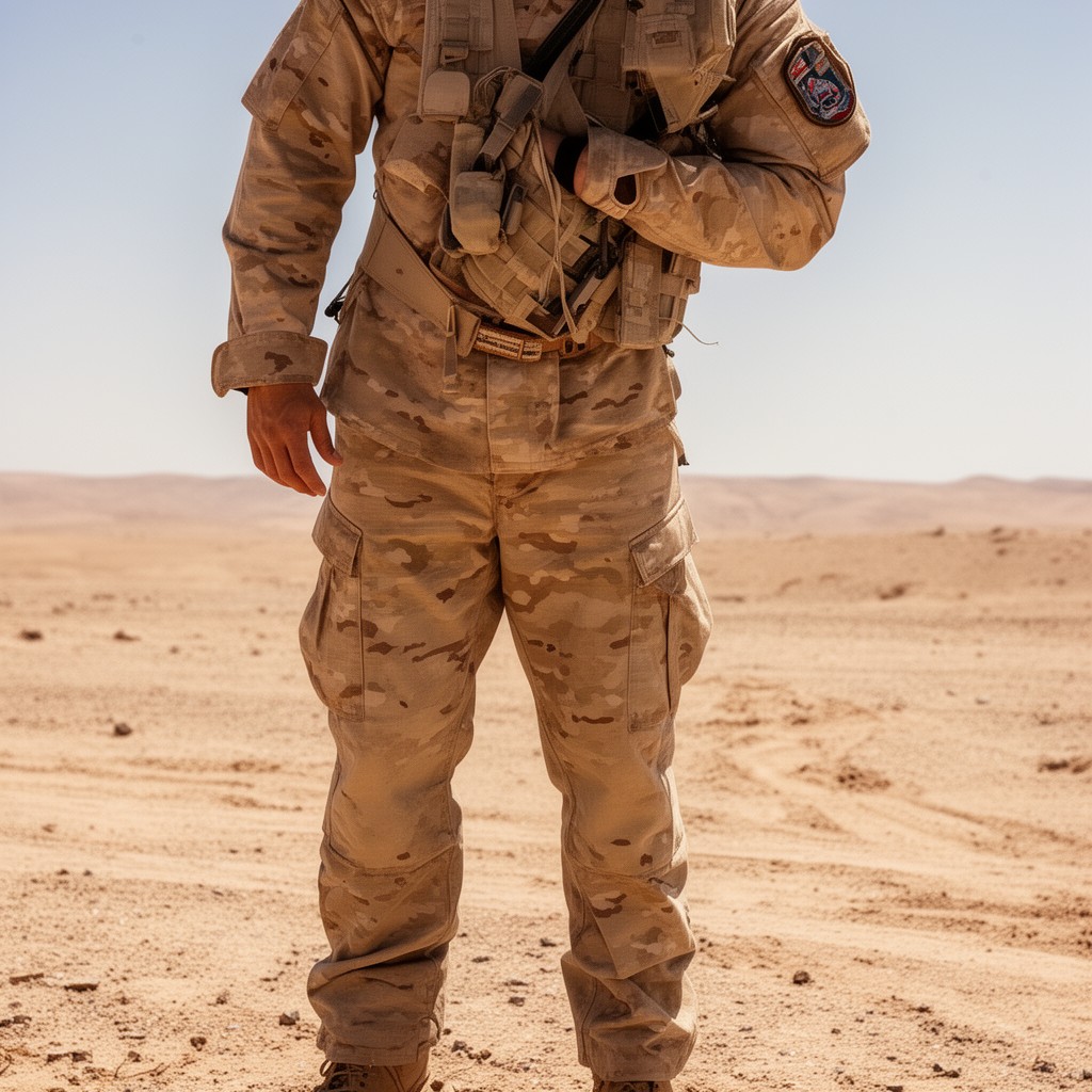 AI-generated illustration of Desert Camouflage Uniform