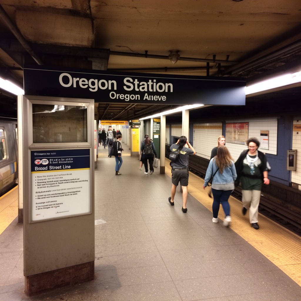 AI-generated illustration of Oregon station