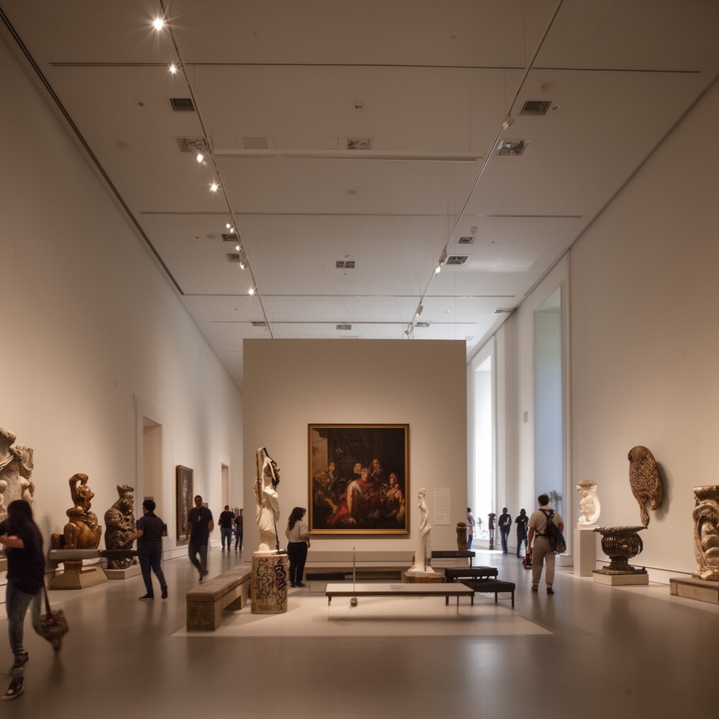 AI-generated illustration of RISD Museum