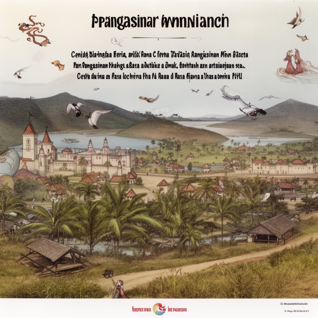 AI-generated illustration of Pangasinan language