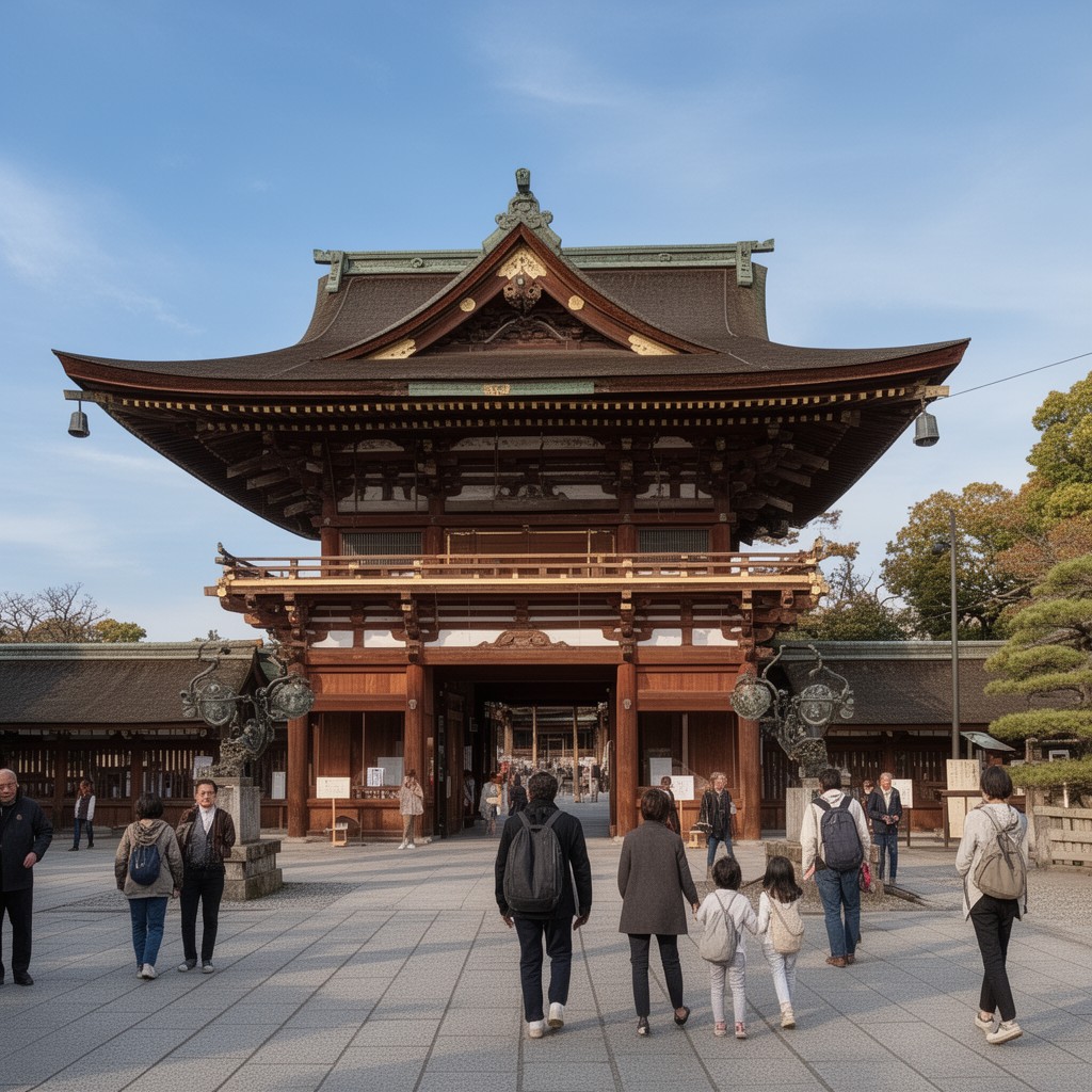 AI-generated illustration of Yasaka Shrine