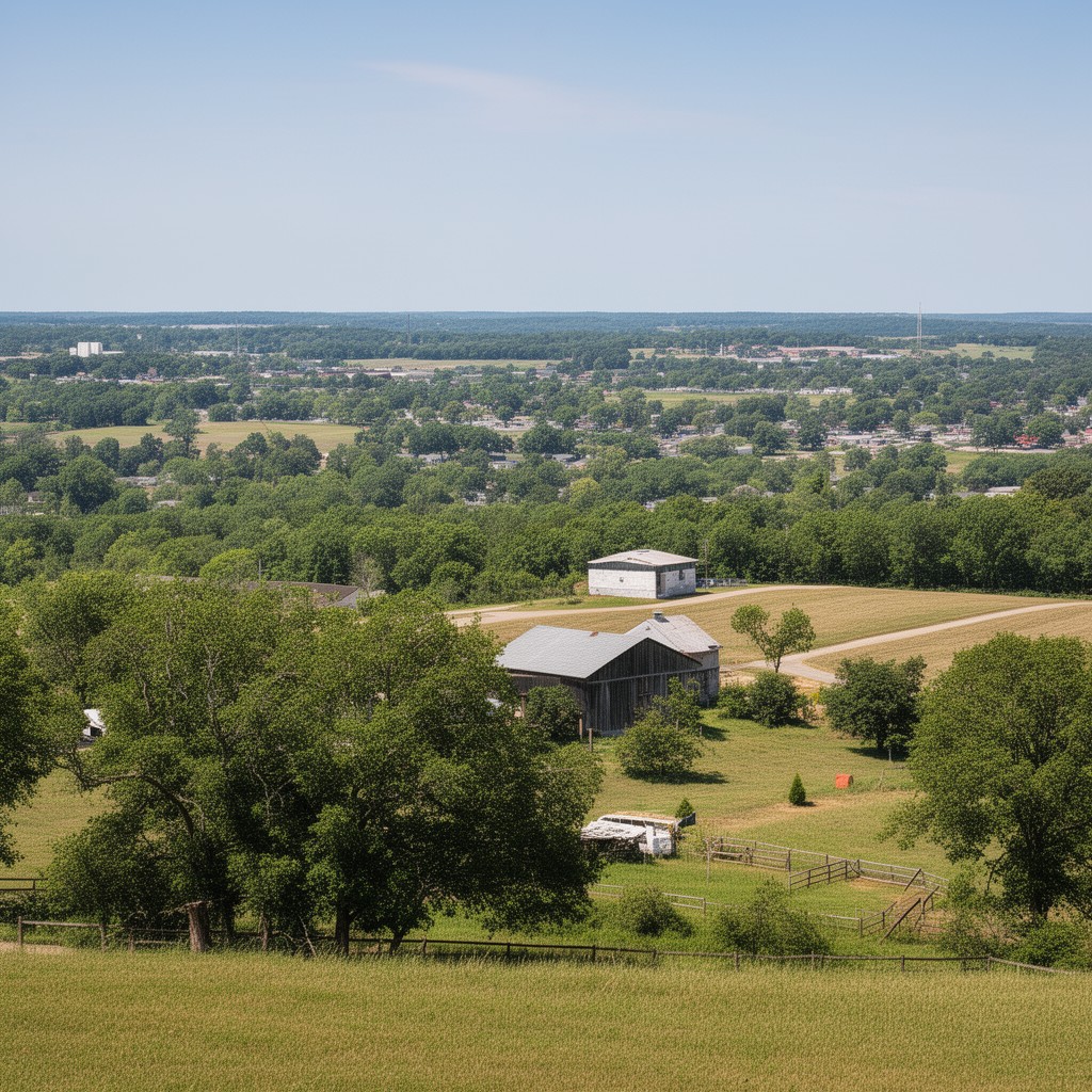 AI-generated illustration of Johnson County, Missouri