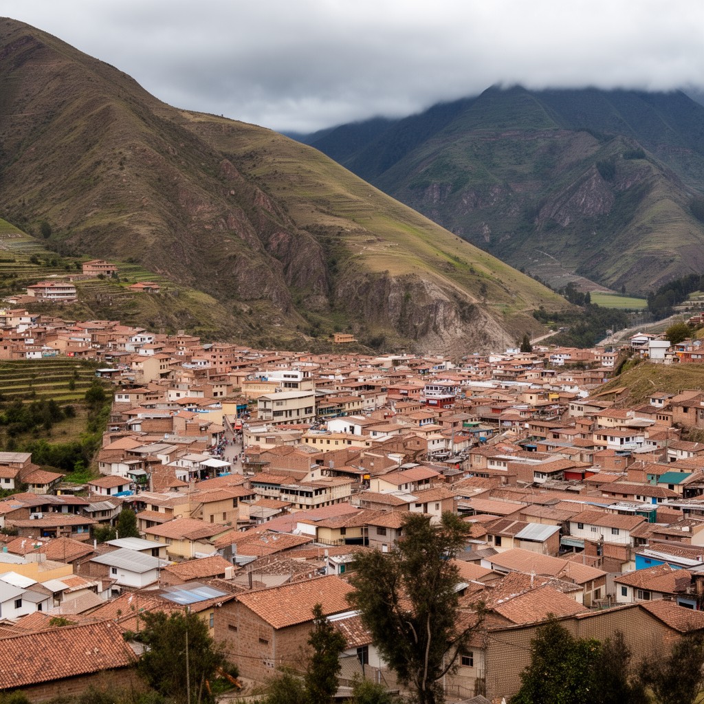 AI-generated illustration of Urubamba town