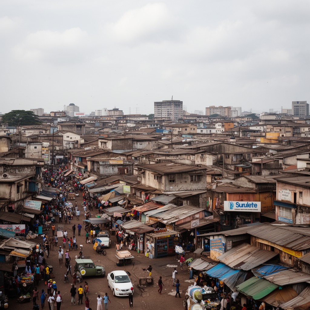 AI-generated illustration of Surulere