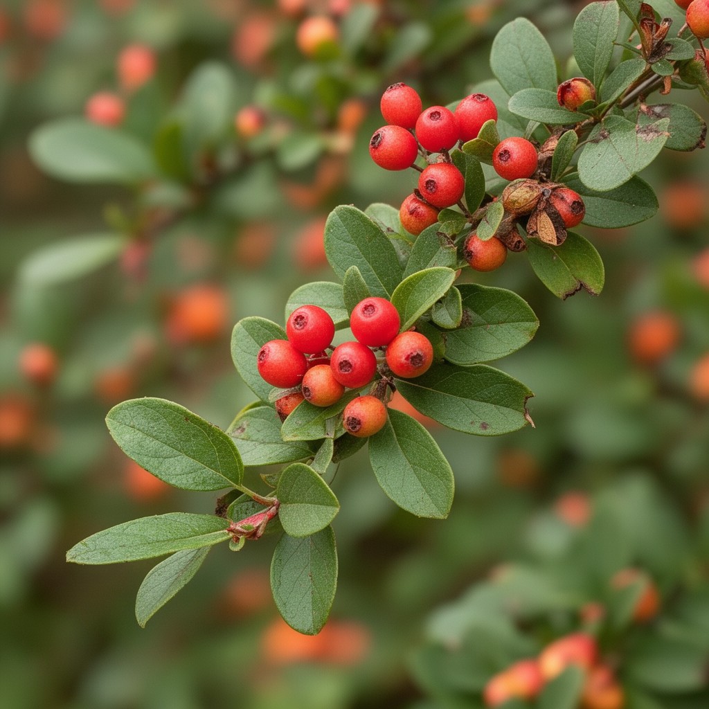 AI-generated illustration of Cotoneaster