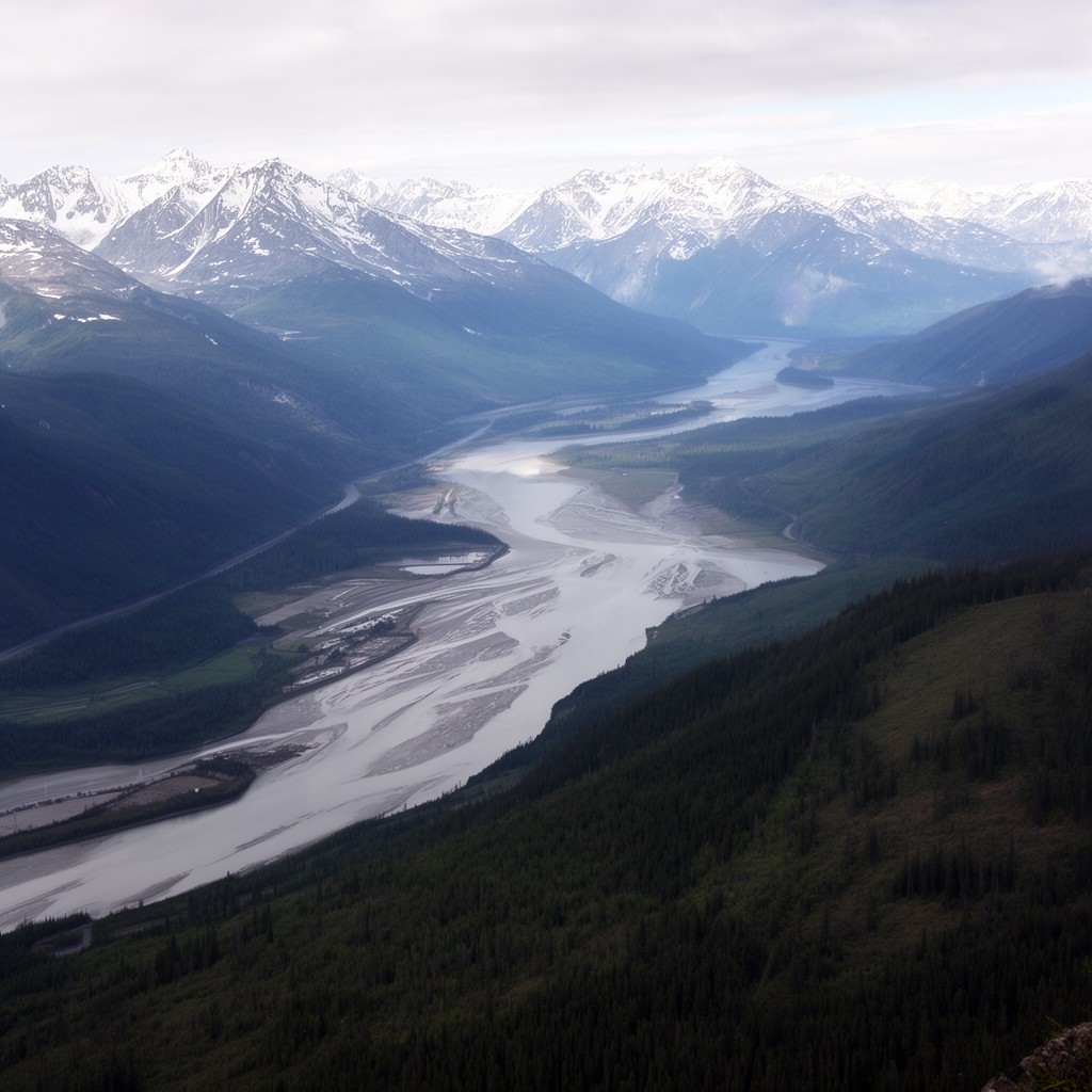 AI-generated illustration of Cook Inlet