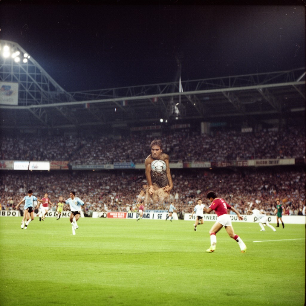 AI-generated illustration of 1986 FIFA World Cup