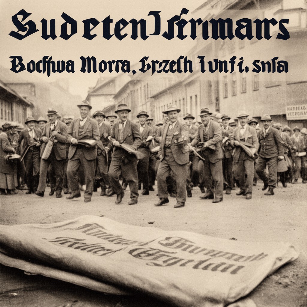 AI-generated illustration of Sudeten Germans