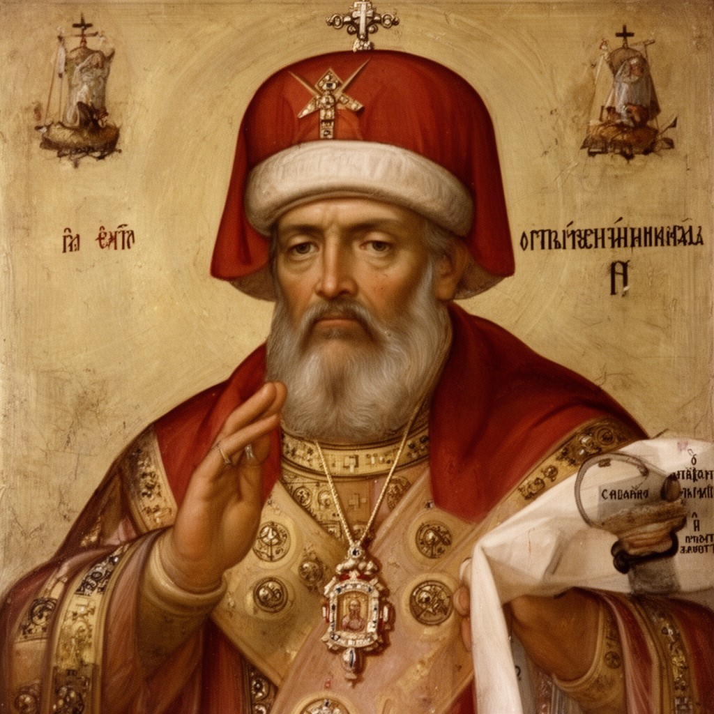 AI-generated illustration of Patriarch Michael I Cerularius
