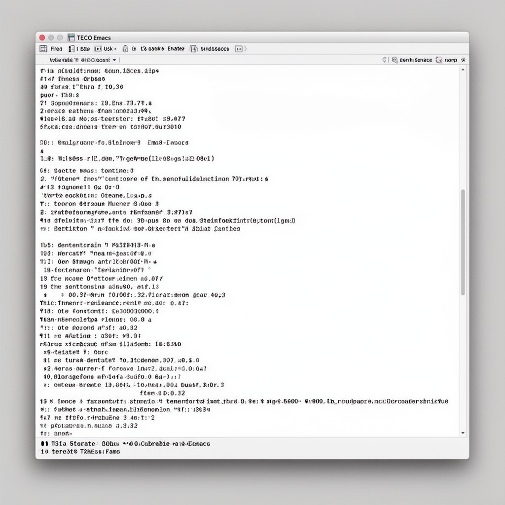 AI-generated illustration of TECO Emacs
