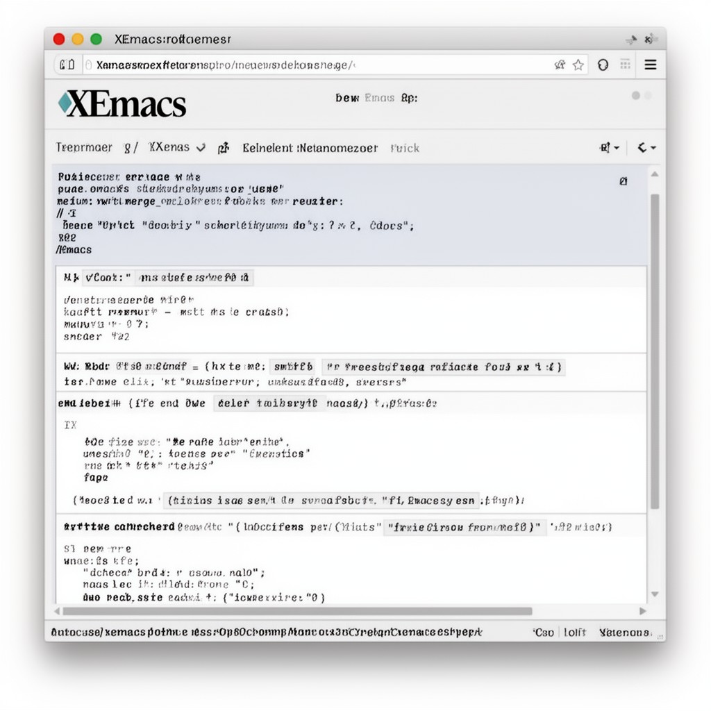AI-generated illustration of XEmacs