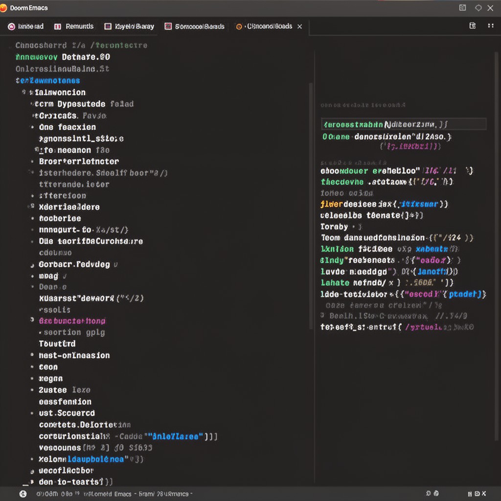 AI-generated illustration of Doom Emacs